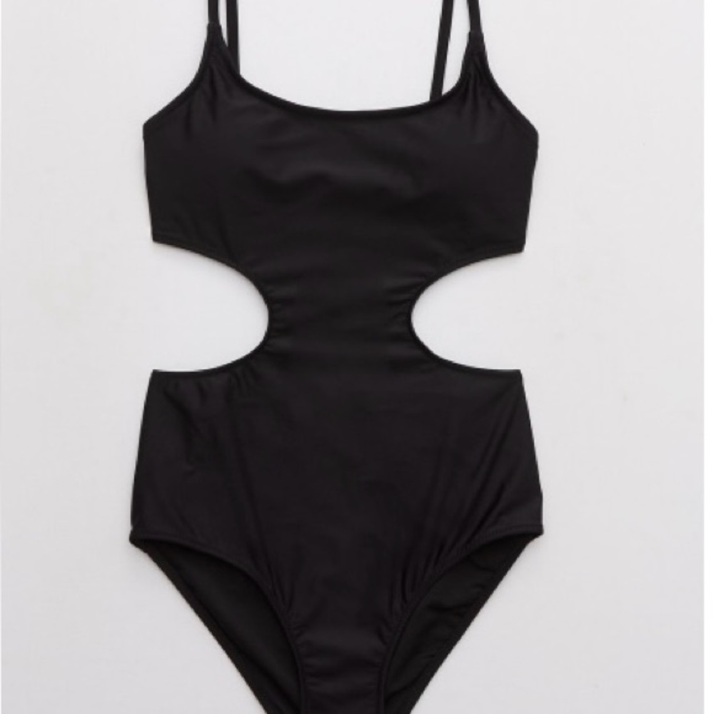 Aerie side scoop one piece swim